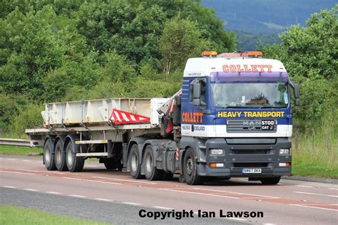 SN57 DKX Collett Heavy Transport MAN TGA A9 Cromarty Bri Tartan