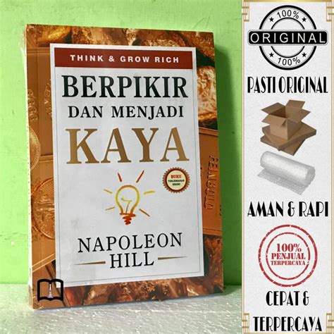 Jual Buku Berpikir Dan Menjadi Kaya Napoleon Hill Shopee Indonesia