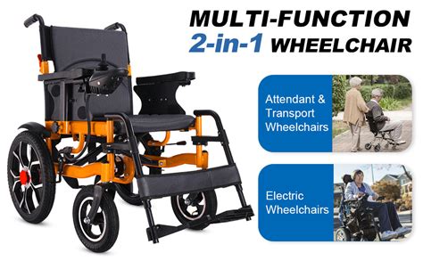 Amazon In Lightweight Folding Electric Wheelchair For Adults