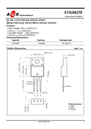 Stk F Mosfet Datasheet Pdf Equivalent Cross Reference Search