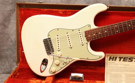 1963 Fender Stratocaster Olympic White Andy Baxter Bass And Guitars