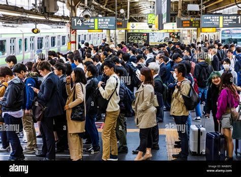 Crowded Train Station