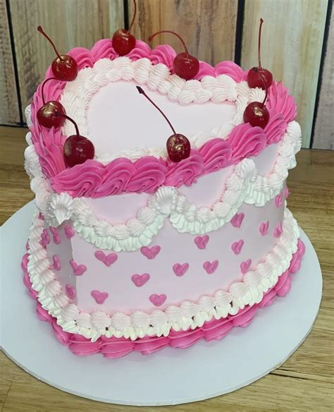 Heart Vintage And Frills Candy Pink Cake Sugar Whipped Cakes Website