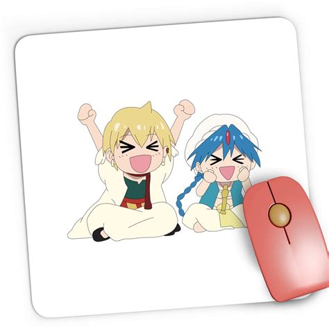 Mousepad Gaming Magi The Labyrinth Of Magic Alladin Cute Faces 21x19