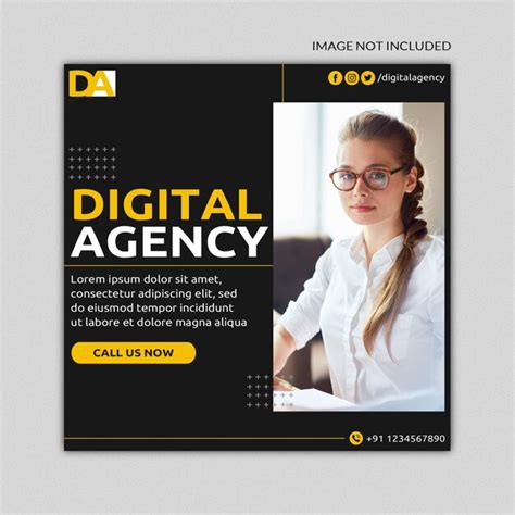 Premium Psd Digital Agency Social Media Post Template 03