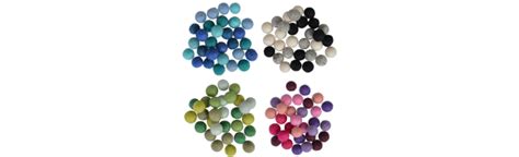 Filtkuler 10mm Ass Farger 30 Stk Ritohobby No