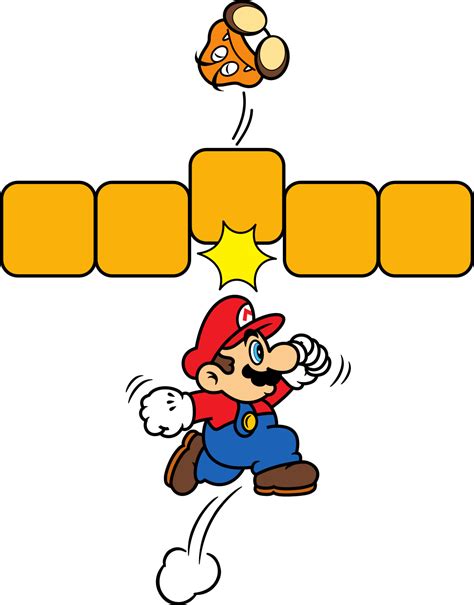 File SMBDX Mario Punching Block Png Super Mario Wiki The Mario