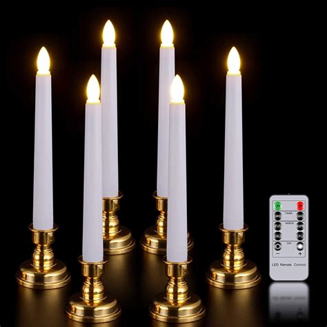 Window Candles With Remote Timer Pchero 6 Packs 7 9 Battery Operated Flameless Led