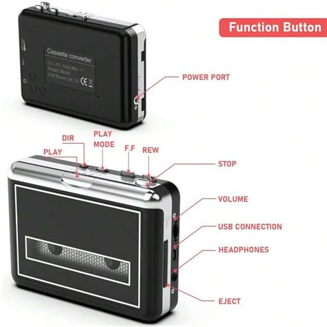 Digitnow Portable Cassette Player Cassette To Mp Converter Capture