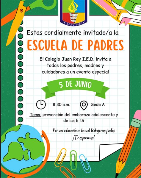 Invitaci N Escuelas De Padres De Junio Portal Red Acad Mica