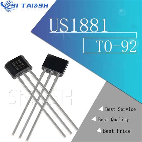 20pcs U18 Us1881 To 92 Oh188 1881 U18 To92 Hall Effect Sensor Magnetic