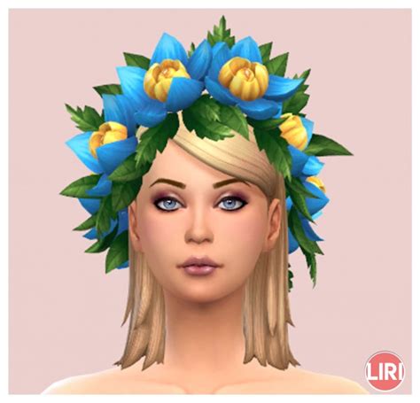 Mod The Sims: Flower Crown by Lierie • Sims 4 Downloads