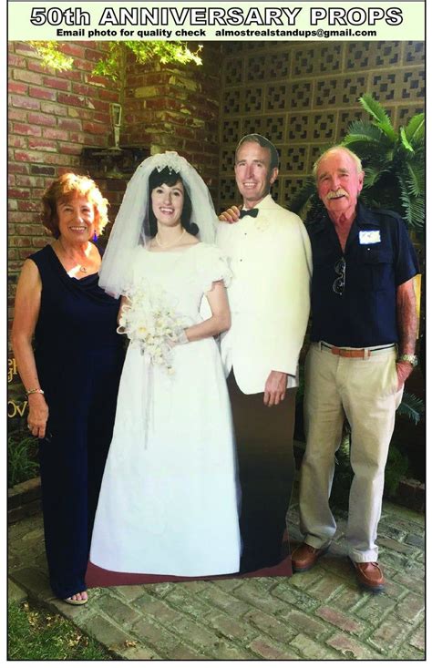 Custom Life Size Th Anniversary Cardboard Cutout Prop With Easel On