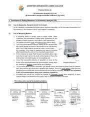 Jc Volumetric Analysis Notes Pdf Anderson Serangoon Junior