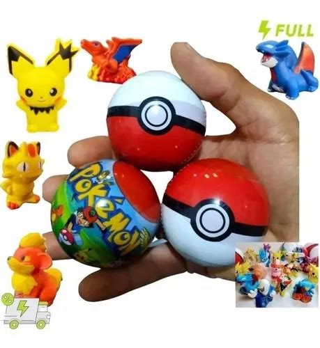 Kit 10 Pokebola 5 5cm 1 Pokemon Sortido Em Cada Pokébola