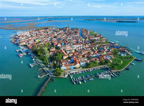 Aerial View Of The Island Of Burano Burano Is One Of The Islands Of