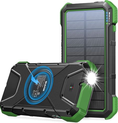 Amazon BLAVOR Solar Power Bank PD 18W QC3 0 Fast Charging 10W