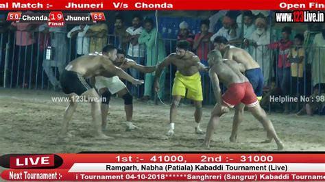 Final Match Ramgarh Nabha Patiala Kabaddi Tournament Live 02 Oct