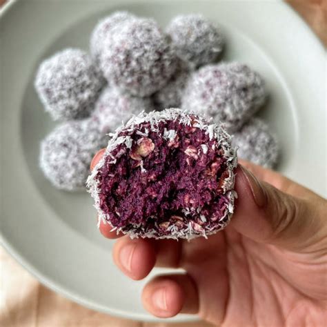 Purple Sweet Potato Energy Bites Local Roots Nyc