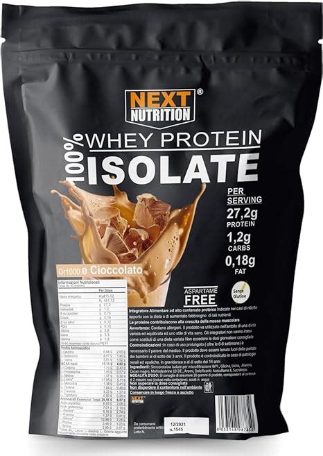 Proteine Isolate Whey V B Gr Alto Contenuto Proteico