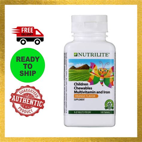 Amway Nutrilite Children Multivitamin And Iron Chewables Tablet 100