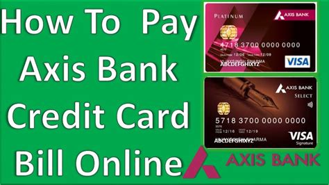 Online Credit Card Payment Pay Credit Card Bills Online Axis Bank