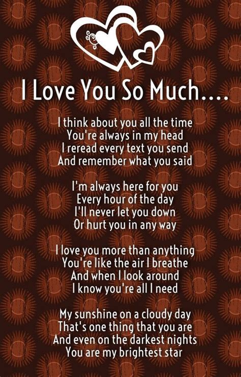 I Love You So Much Love You Poems Love Mom Quotes Love Poems For Him