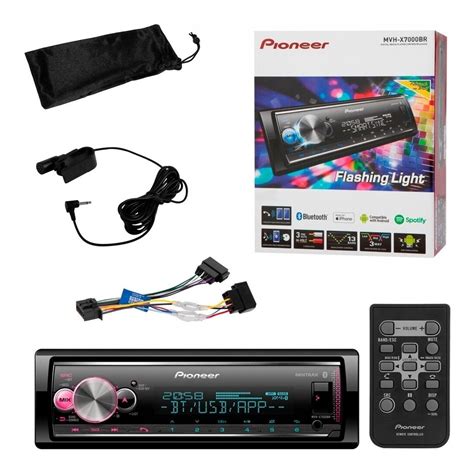 Som Automotivo Pioneer Mvh X7000br Usb E Bluetooth Frete grátis