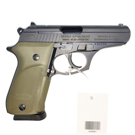 Bersa Thunder 380 Combat Plus DA SA 380 ACP 3 5in 15 1 OD Green Rubber