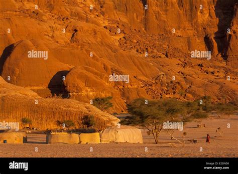 Chad Southern Sahara Desert Ennedi Massif Archei Toubou Nomad Camp