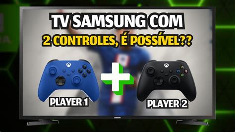 2 CONTROLES na TV SAMSUNG Dá pra jogar em dois no XCLOUD e GEFORCE NOW