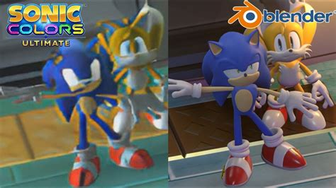 Sonic Colors Cutscene Remake Comparison Original Vs Blender The