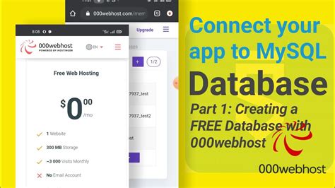 Free Database Provider Connecting Your App To Mysql Part Creating