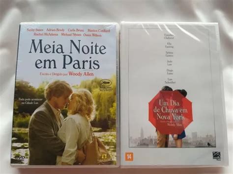 Dvd Meia Noite Em Paris um Dia De Chuva Em Nova York Frete grátis