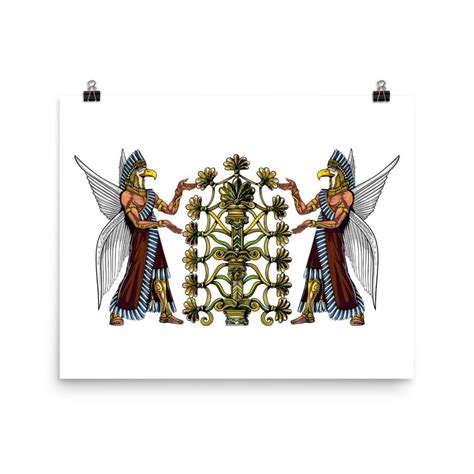 Anunnaki Aliens Poster Sumerian Mythology Gods Wall Decor Ancient