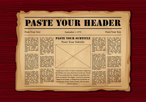 Blank Old Newspaper Template
