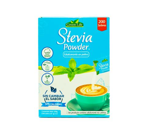 Stevia Powder 200 Sobres Green Life