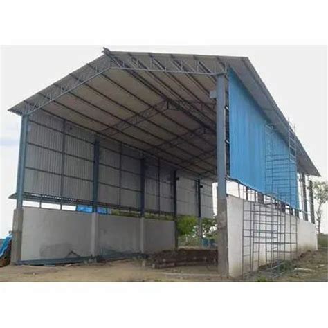 Mild Steel Prefab Industrial Fabricated Shed Rs 13 Sq Ft Mahamaya