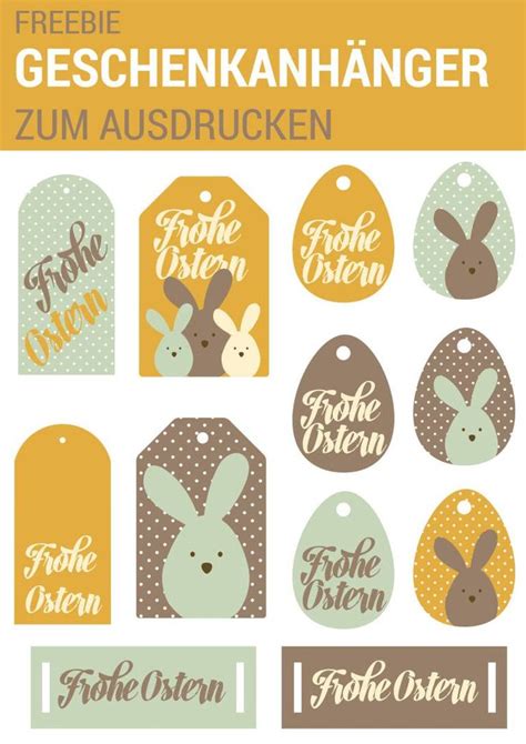 Geschenkanh Nger Zum Ausdrucken Ostern Geschenke Geschenkanh Nger