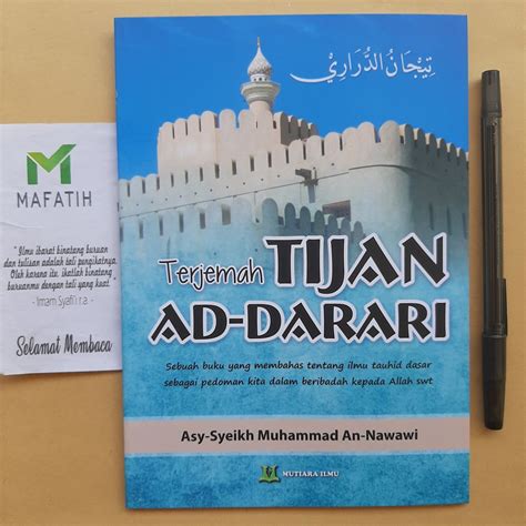 Jual Buku Terjemah Kitab Tijan Ad Darari Syeikh Imam An Nawawi Mutiara