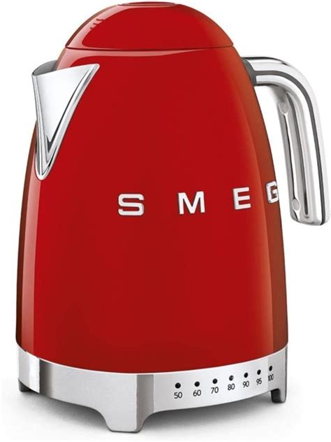 Smeg Bouilloire Klf Rdeu Litres Temp Rature R Glable Rouge