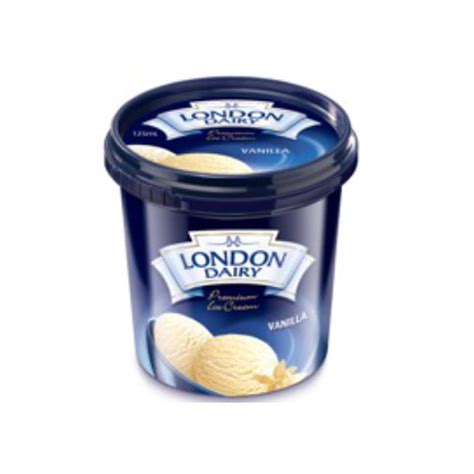 London Dairy Premium Vanilla Cup 125ml Crystal Frozen And Chilled