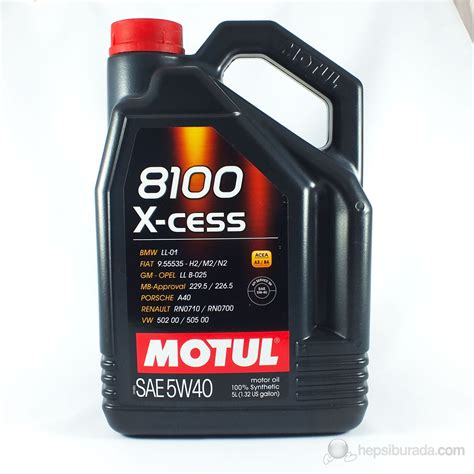 Motul 8100 X cess 5W40 Ultra Performance Motor Yağı 5 LT Fiyatı