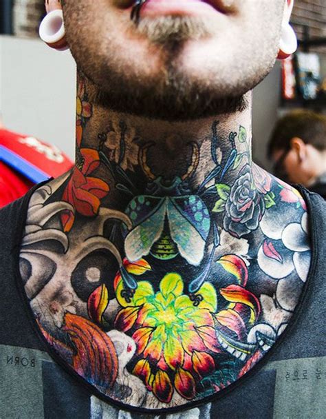 Neck Tattoo Designs for Men - Mens Neck Tattoo Ideas