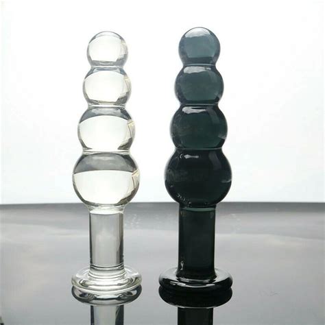 Xl Large Glass Dildo Dong Anal Butt Plug Anal Beads Thruster Clear Adult Sex Toy Ebay