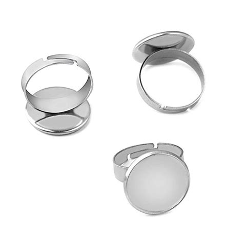 20pcs Stainless Steel Ring Blanks 8mm 10mm 14mm 16mm 20mm 25mm Etsy