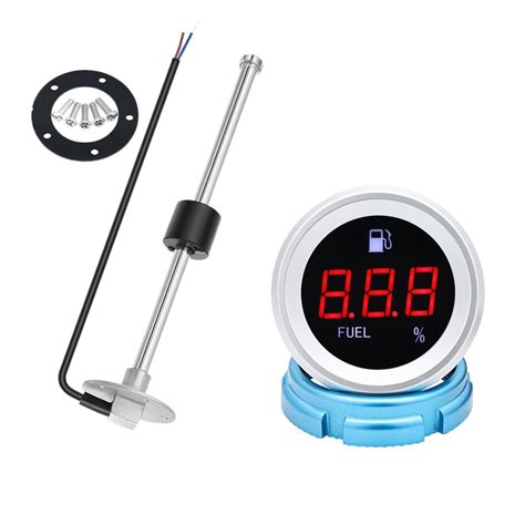 52mm Fuel Level Gauge With 100 550mm Fuel Level Sensor 0 190ohm Fuel Level Indication For Marine