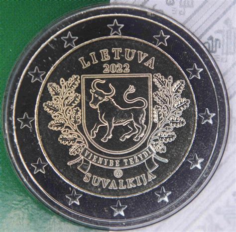 Lithuania Euro Coin Lithuanian Ethnographic Regions Suvalkija