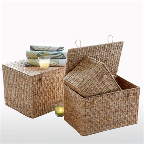 Semra Woven Seagrass Storage Boxes