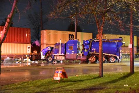 One Person Sent To Hospital After Train Collides With Vacuum Truck In